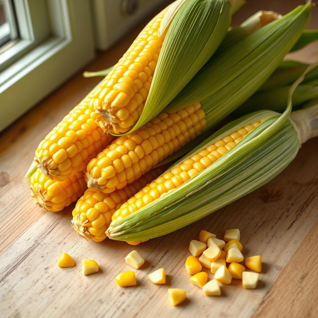 Fresh corn on the cob